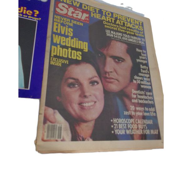 Elvis Presley 1970s Star People And Enquirer Magazines Newspapers SET OF 14 - Picture 7 of 14